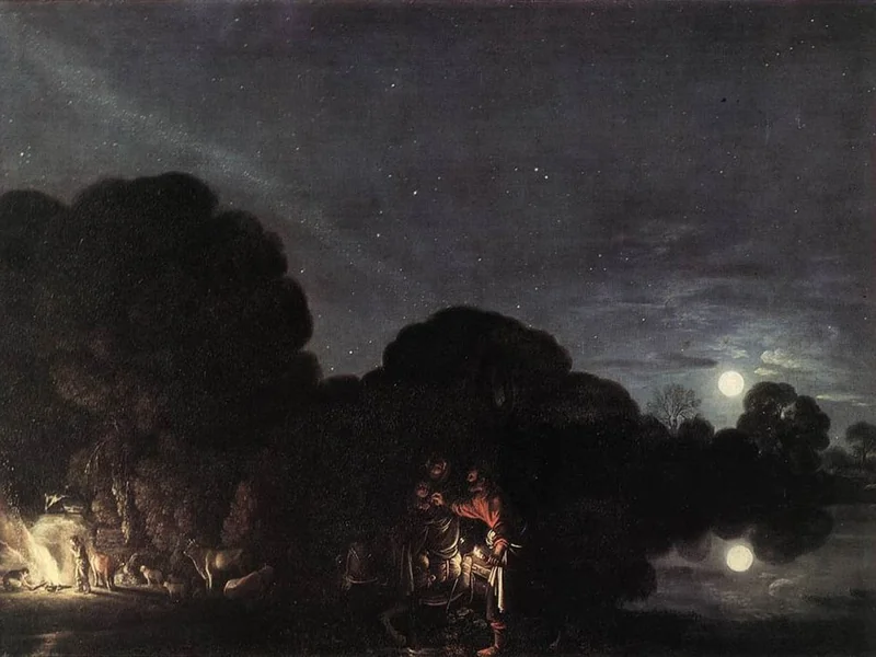 1578-Adam Elsheimer - Fuga in Egitto - Monaco, Alte Pinakothek